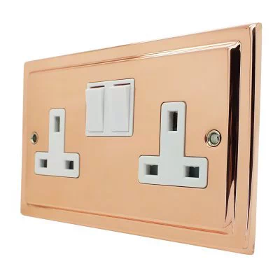 See the Art Deco Classic Polished Copper socket & switch range
