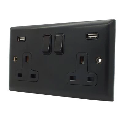 Click to view the Grande Black switch and socket range