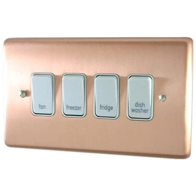 See the Classic Grid Brushed Copper socket & switch range