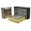 Silk Bronze - Single (1 Gang) Metal Clad Surface Mount Box with PVC inner pattress - 35mm Depth