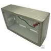 Satin Stainless - Double Metal Clad Surface Mount Wall Box with PVC inner pattress - 45mm Depth
