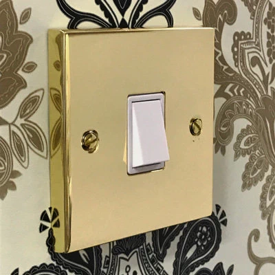 Edwardian Classic Polished Brass Sockets & Switches