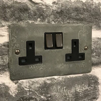 Flat Vintage Slate Sockets & Switches