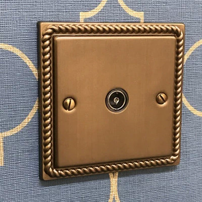 Georgian Premier Bronze Antique Sockets & Switches