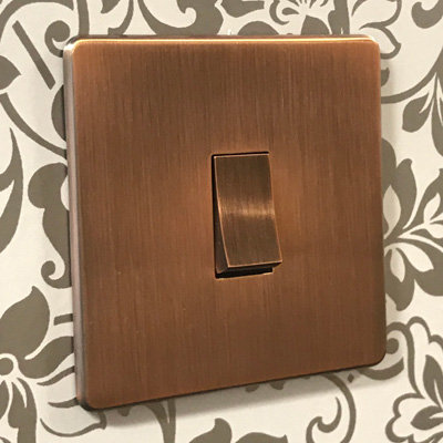 Screwless Supreme Antique Copper Sockets & Switches