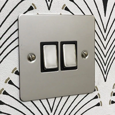 Flat Polished Chrome Sockets & Switches