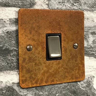 Flat Vintage Rust Sockets & Switches