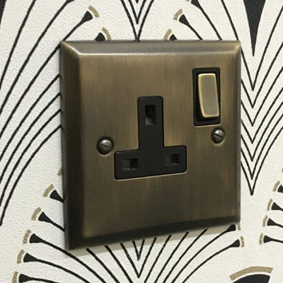 Vogue Antique Brass Sockets & Switches